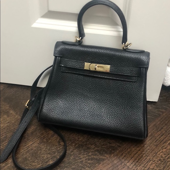 hermes black purse